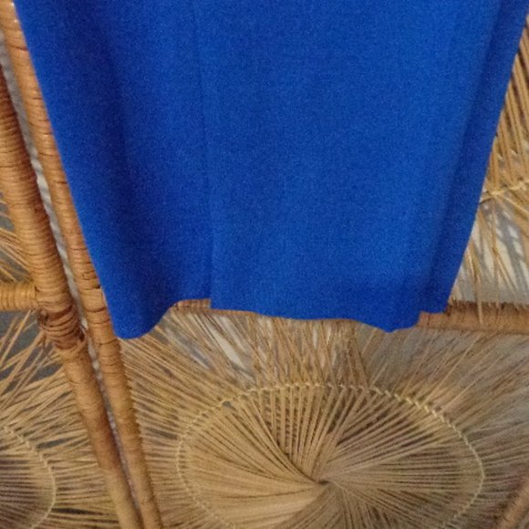 NWT Ming Wang Royal Blue Travel Career Casual Ankle Flat Front Pants XL New - Picture 4 of 13